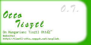 otto tisztl business card